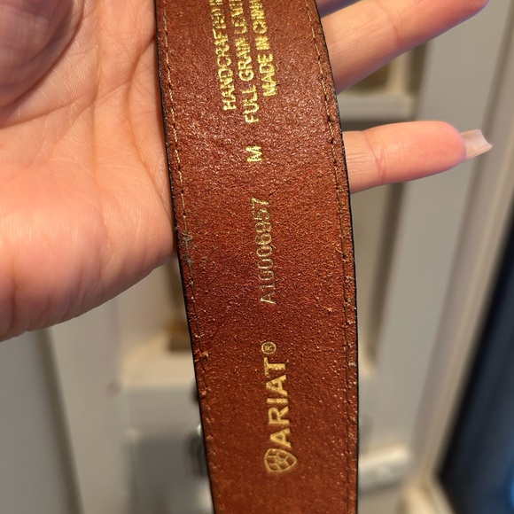 Ariat Brown Leather Belt - Picture 4 of 5